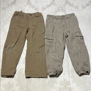 Nautica & Wrangler Kids Cargo Pants Set - Brown and Tan